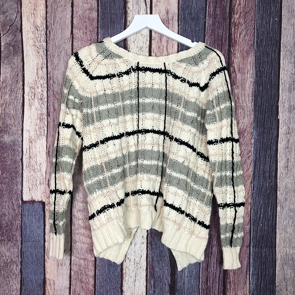 New With Tag Chaser Plaid Knit Sweater XS